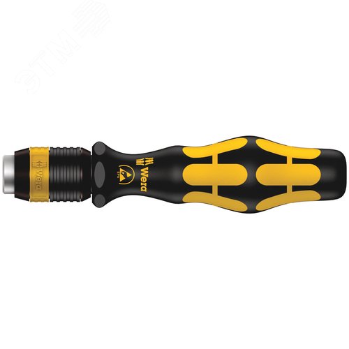 Рукоятка-битодержатель без магнита 1/4X90 мм для бит 1/4 C/E 6.3. 813 R ESD - фото 1