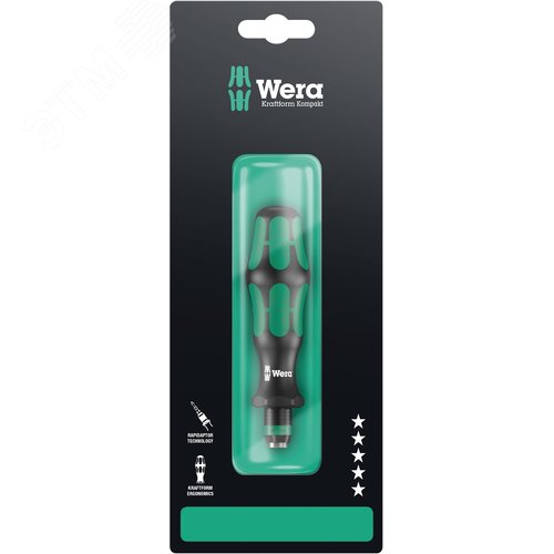 Рукоятка-держатель 816 R с быстрозажимным патрон Rapidaptor для бит 1/4 C/E 6.3 119 мм с держателем-еврослот - фото 1