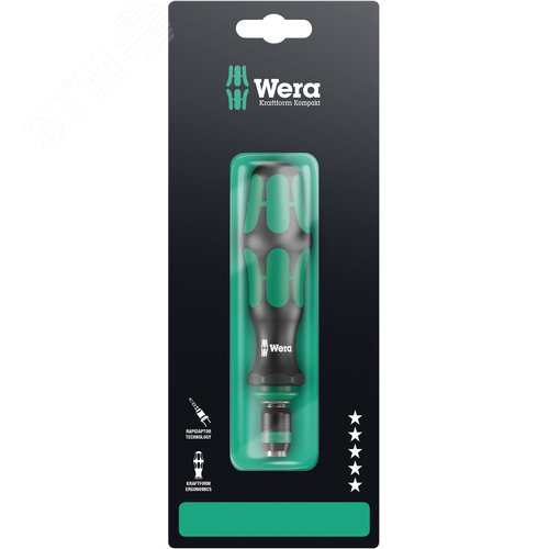 Изображение товара Рукоятка-битодержатель 817 R патрон Rapidaptor для бит 1/4 C/E 6.3 133 мм с держателем-еврослот (шт)