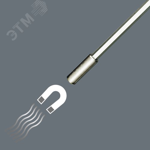 Рукоятка-битодержатель 812/1 с сильным постоянным магнитом 1/4X120 мм для бит 1/4 С 6.3 - фото 2