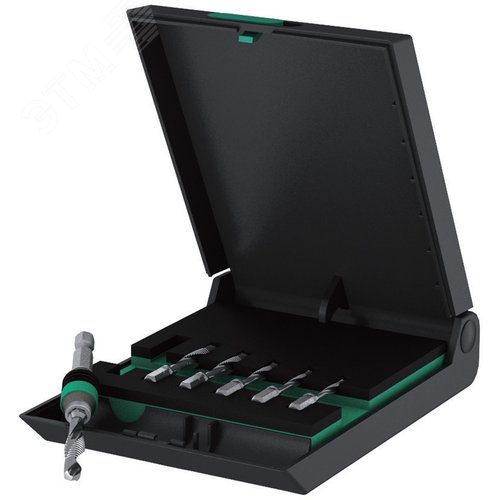 Набор HSS насадок-метчиков комбинированных с битодержателем 7 предметов хвостовик 1/4. 847/7 - фото 1