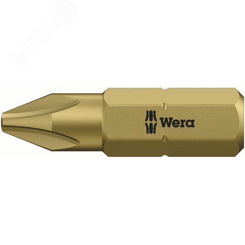 Бита 851/1 A PH сверхтвердая заостренные грани наконечника хвостовик 1/4 C 6.3 PH 3X25 мм - фото 1