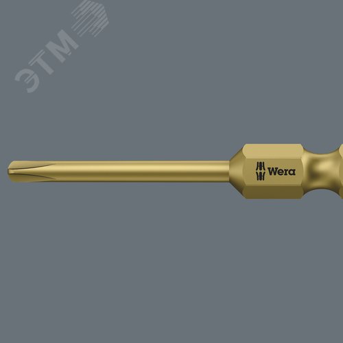 Бита 851/4 R PH вязкая твердость удлиненный узкий стержень для саморезов для гипсокартона хвостовик 1/4 E 6.3 PH 2X50 мм - фото 2