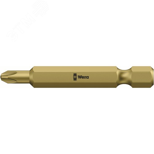 Биты 851/4 RH PH экстратвердые узкий стержень для саморезов для гипсокартона хвостовик 1/4 E 6.3 PH 2X50 мм - фото 1