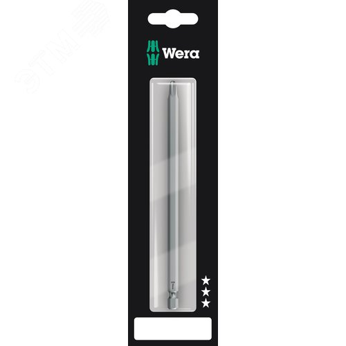 Бита 851/4 Z PH SB вязкая твёрдость хвостовик шестигранный 1/4 E 6.3 PH 3X152 мм с держателем-еврослот для подвеса - фото 1