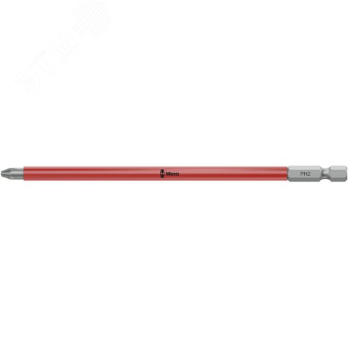 Изображение товара Бита 853/4 ACR SL PH вязкая твёрдость пластиковая оболочка магнит насечки Anti Cam-Out Ribs против выскальзывания хвостовик шестигранный 1/4 E 6.3 PH 2X150 мм (шт)