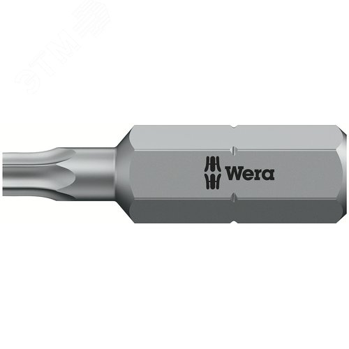 Бита 867/1 Z TORX BO с отверстием под штифт вязкая твердость хвостовик 1/4 C 6.3 TX 15X25 мм - фото 1