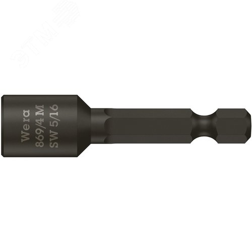 Головка торцевая 869/4 M с магнитом хвостовик 1/4 E 6.3 5/16X50 мм - фото 1