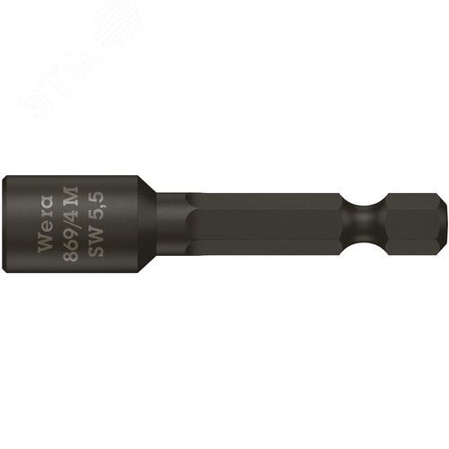 Головка торцевая 869/4 M с магнитом хвостовик 1/4 E 6.3 5.5X50 мм - фото 1