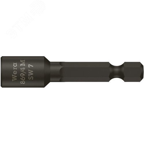 Головка торцевая 869/4 M с магнитом хвостовик 1/4 E 6.3 7X65 мм - фото 1