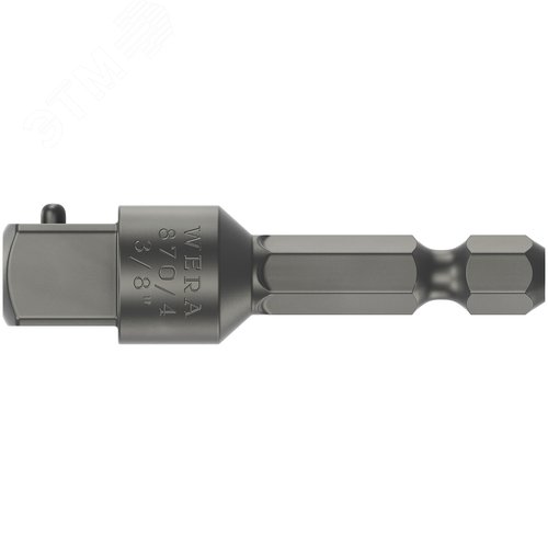 Оправка-хвостовик для торцевых головок DR 3/8 хвостовик 1/4 E 6.3 50 мм для машинного режима. 870/4/B 50 - фото 1