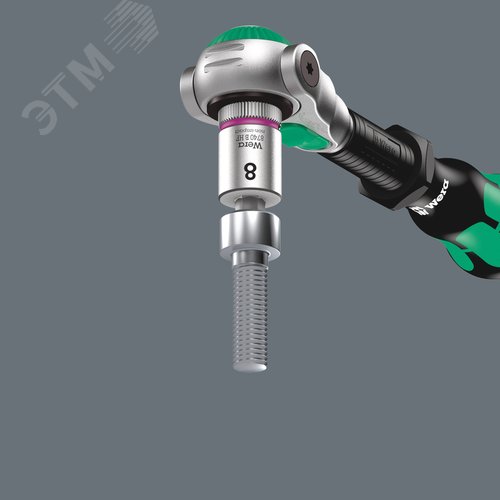 Головка торцевая 8740 B Hex-Plus HF Zyklop со вставкой под внутренний шестигранник DR 3/8 с функцией фиксации крепежа 1/4X107 мм - фото 2