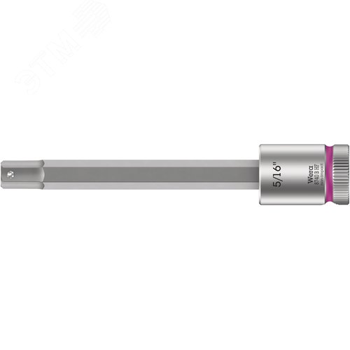 Головка торцевая 8740 B Hex-Plus HF Zyklop со вставкой под внутренний шестигранник DR 3/8 с функцией фиксации крепежа 5/16X100 мм - фото 1