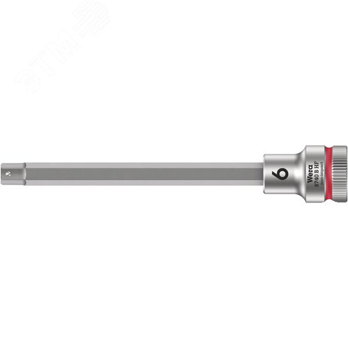 Головка торцевая 8740 B Hex-Plus HF Zyklop со вставкой под внутренний шестигранник DR 3/8 с функцией фиксации крепежа 6X107 мм - фото 1