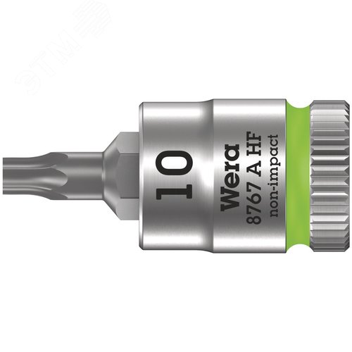 Головка торцевая 8767 A HF TORX Zyklop со вставкой DR 1/4 с функцией фиксации крепежа TX 10X28 мм - фото 1