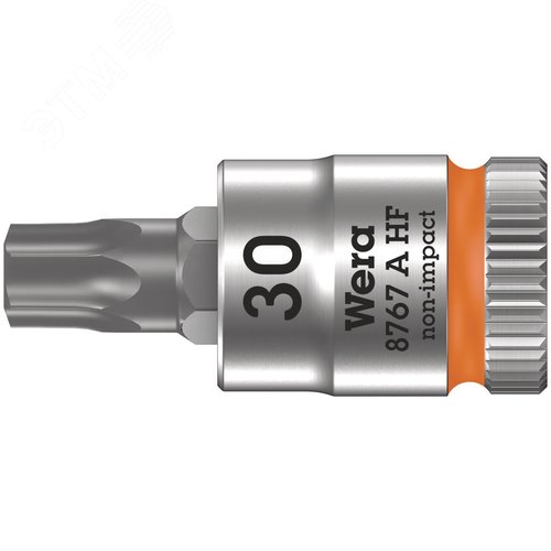Головка торцевая 8767 A HF TORX Zyklop со вставкой DR 1/4 с функцией фиксации крепежа TX 30X28 мм - фото 1