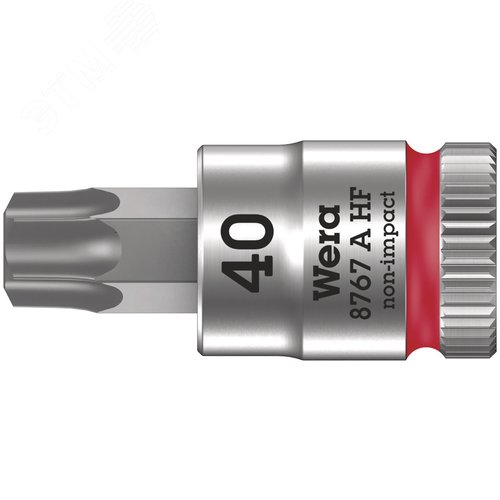Головка торцевая 8767 A HF TORX Zyklop со вставкой DR 1/4 с функцией фиксации крепежа TX 40X28 мм - фото 1