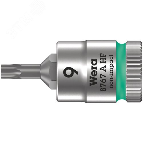 Головка торцевая 8767 A HF TORX Zyklop со вставкой DR 1/4 с функцией фиксации крепежа TX 9X28 мм - фото 1