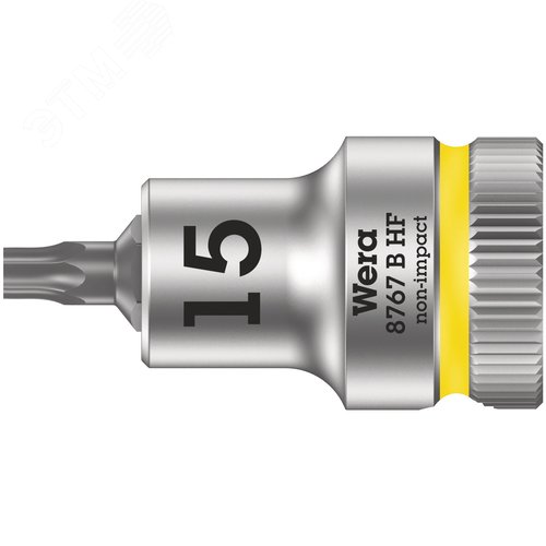 Головка торцевая 8767 B HF TORX Zyklop со вставкой DR 3/8 с функцией фиксации крепежа TX 15X35 мм - фото 1