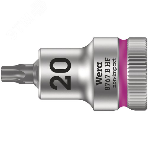 Головка торцевая 8767 B HF TORX Zyklop со вставкой DR 3/8 с функцией фиксации крепежа TX 20X35 мм - фото 1