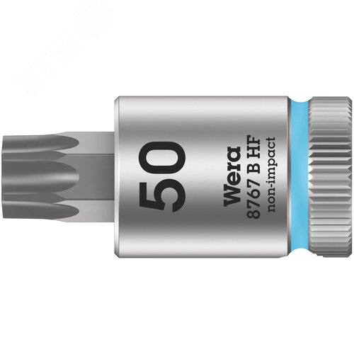 Головка торцевая 8767 B HF TORX Zyklop со вставкой DR 3/8 с функцией фиксации крепежа TX 50X38.5 мм - фото 1