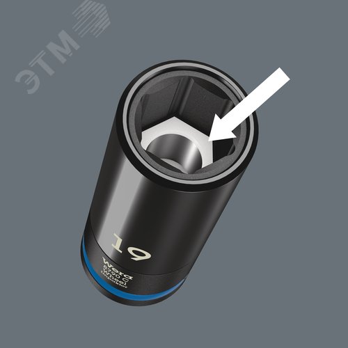 Головка торцевая ударная шестигранная 8790 C Wheel Impaktor DR 1/2 19X85 мм с пластиковой обоймой для защиты колёсного диска - фото 4