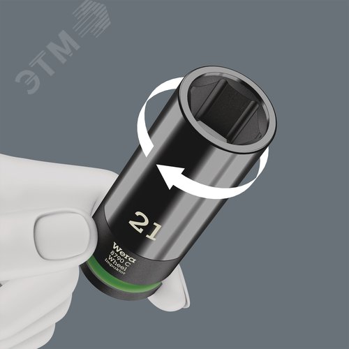 Головка торцевая ударная шестигранная 8790 C Wheel Impaktor DR 1/2 19X85 мм с пластиковой обоймой для защиты колёсного диска - фото 3