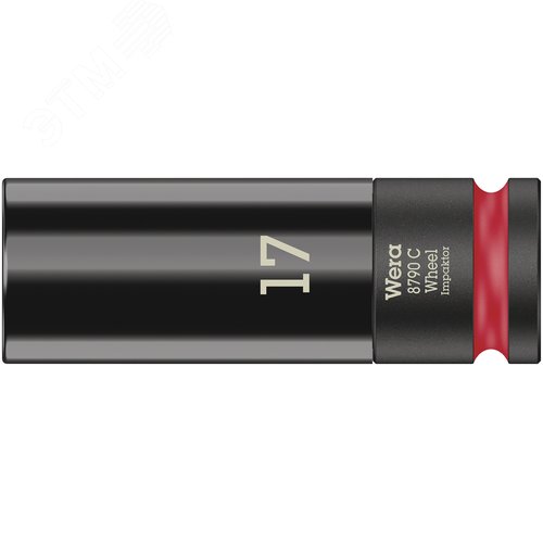 Головка торцевая ударная шестигранная 8790 C Wheel Impaktor DR 1/2 17X85 мм с пластиковой обоймой для защиты колёсного диска - фото 1