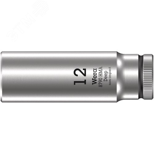 Головка торцевая шестигранная 8790 HMA Deep DR 1/4 глубокая 12X50 мм - фото 1