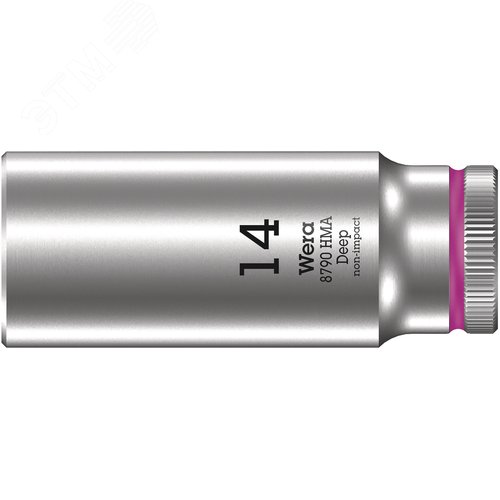 Головка торцевая шестигранная 8790 HMA Deep DR 1/4 глубокая 14X50 мм - фото 1
