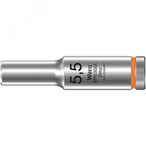 Головка торцевая шестигранная 8790 HMA Deep DR 1/4 глубокая 5.5X50 мм - фото 1