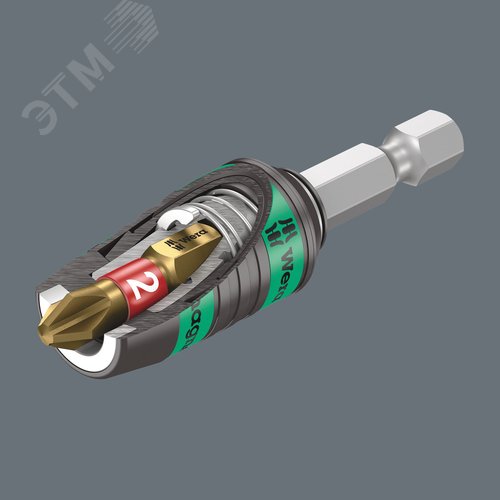 Битодержатель с быстрозажимным патроном 887/4 RR Rapidaptor SB хвостовик 1/4 E 6.3 с магнитным кольцом 1/4X57 мм с держателем-еврослот - фото 2