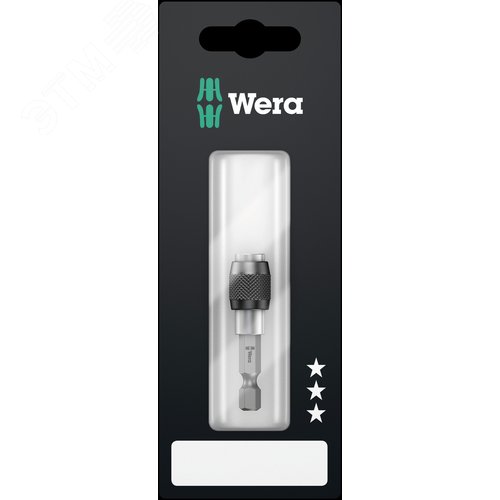 Битодержатель 895/4/1 K SB с быстрозажимным патроном с магнитом хвостовик 1/4 E 6.3 для бит 1/4 С 6.3 52 мм с держателем-еврослот - фото 1