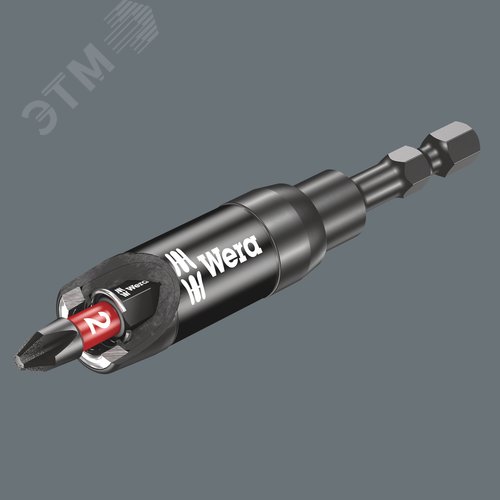 Битодержатель ударный 897/4 IMP Impaktor хвостовик 1/4 E 6.3 с пружинным стопорным кольцом и магнитом 1/4X75 мм - фото 3