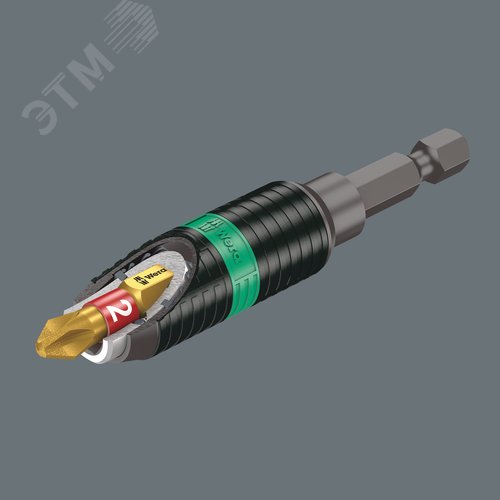 Битодержатель 897/4 R BiTorsion Rapidaptor с быстрозажимным патроном хвостовик 1/4 E 6.3 1/4X75 мм - фото 3