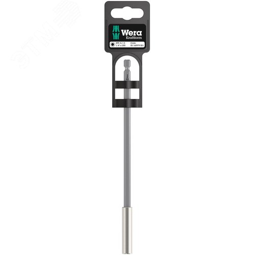 Битодержатель 899/4/1 S 200 с втулкой из нержавеющей стали стопорным кольцом и магнитом хвостовик 1/4 E 6.3 для бит 1/4 С 6.3 200 мм - фото 1