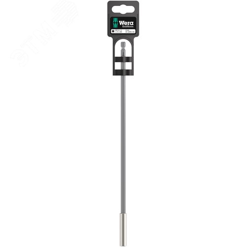 Битодержатель универсальный 899/4/1 S 300 с втулкой из нержавеющей стали стопорным кольцом и магнитом хвостовик шестигранный 1/4 E 6.3 для бит 1/4 С 6.3 300 мм - фото 1