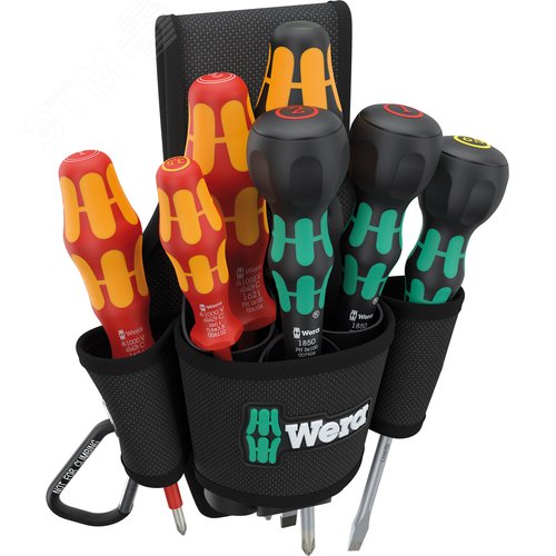 Изображение товара Набор отвёрток в поясной сумке, 8 предметов, 9621 SET 2 Kraftform Ball-Grip (шт)