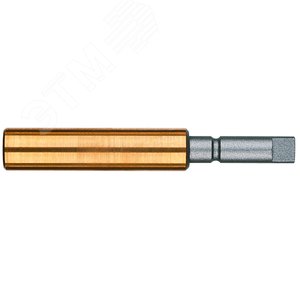 Битодержатель 890/8/1 с медно-бериллиевой втулкой стопорным кольцом и магнитом хвостовик 7 мм (9/32) G 7 для бит 1/4 С 6.3 75 мм