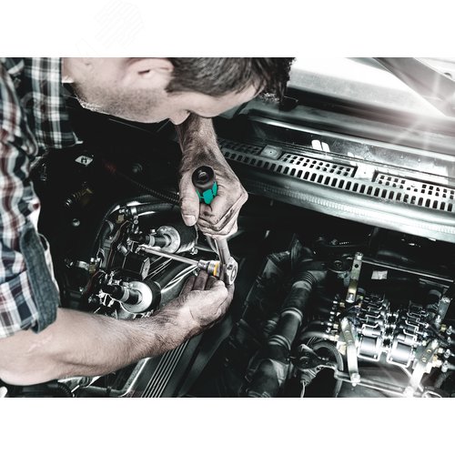 Трещотка с реверсом 8006 C Zyklop Hybrid DR 1/2X281 мм 72 зубца - фото 2