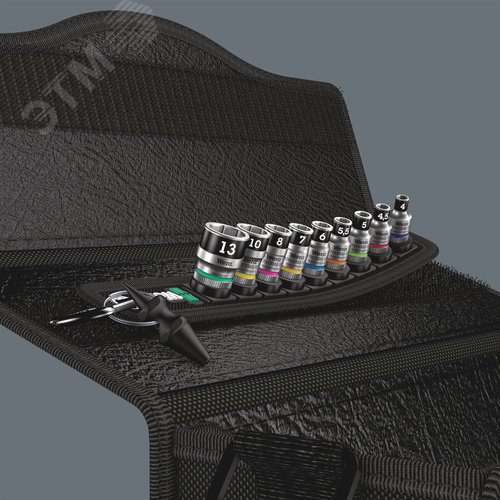 Набор торцевых головок с функцией фиксации крепежа Belt A 1 Zyklop DR 1/4 10 предметов комплектация: 9x 8790 HMA HF торцевая головка Zyklop 1/4 с функцией фиксации крепежа: 4.0x23.0 4.5x23.0 5.0x23.0 5.5x23.0 6.0x23.0 7.0x23.0 8.0x23.0 10.0x23.0 13.0x23.0 - фото 9