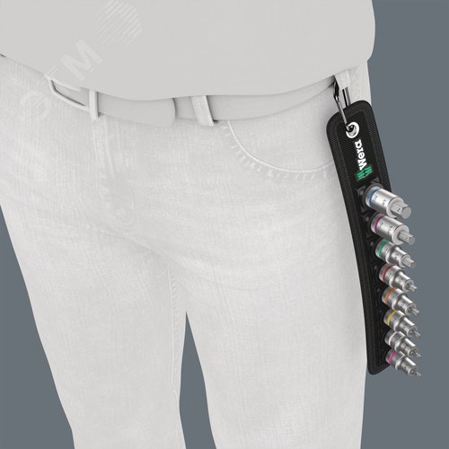 Набор головок торцевых со вставкой под внутренний шестигранник Belt B Imperial 1 Zyklop с функцией фиксации крепежа DR 3/8 8 предметов комплектация: 8x 8740 B HF Головка торцевая со вставкой Zyklop с приводом 3/8 с функцией фиксации крепежа: 1/8x35.0 9/64 - фото 9