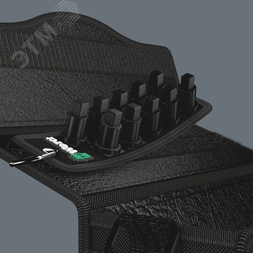 Прочный матерчатый пояс Belt B VDE на 10 отверточных головок DR 3/8 пустой неукомплектованный - фото 4