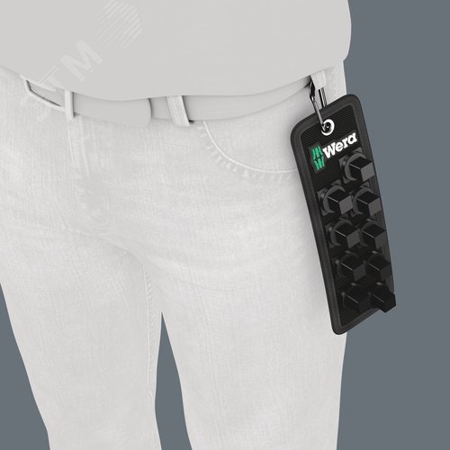 Пояс матерчатый Belt C Impaktor 0/9 на 9 торцевых головок DR 1/2 пустой комплектация: 1x Belt C (матерчатый) на 9 инструментов неукомплектованный 71X210 мм 1x Набор полосок на липучках 30 200X30 мм - фото 5