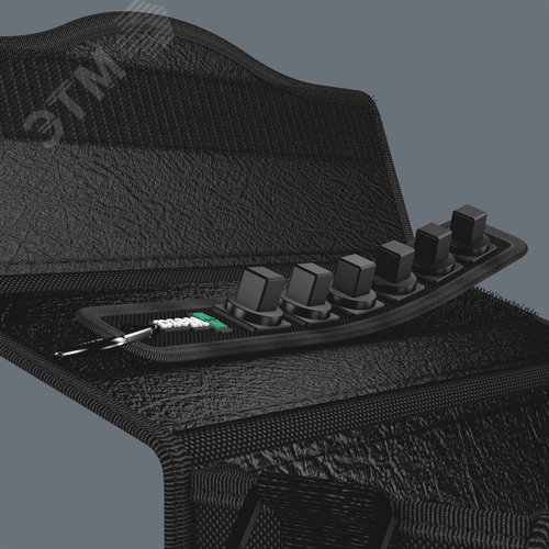 Пояс матерчатый Belt C 0/6 на 6 торцевых головок DR 1/2 пустой комплектация: 1x Belt C (матерчатый) на 6 инструментов неукомплектованный 45X275 мм 1x Набор полосок на липучках 30 200X30 мм - фото 4