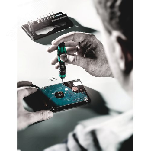 Набор бит с рукояткой-битодержателем Набор Kraftform Kompakt 10 10 предметов - фото 3