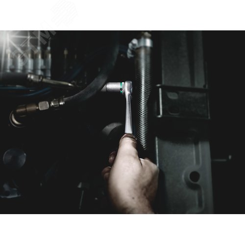 Трещотка 8003 A Zyklop Metal Push сдвижной квадрат привод 1/4 1/4X141 мм - фото 3