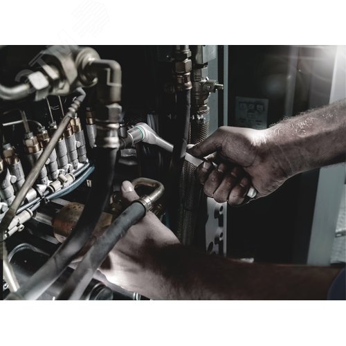 Трещотка 8004 B Zyklop Metal Switch с реверсом DR 3/8X222 мм - фото 3