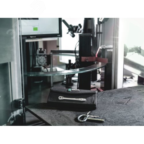 Набор с трещоткой 8100 SA 11 Zyklop Metal Switch с реверсом привод 1/4 28 предметов - фото 3