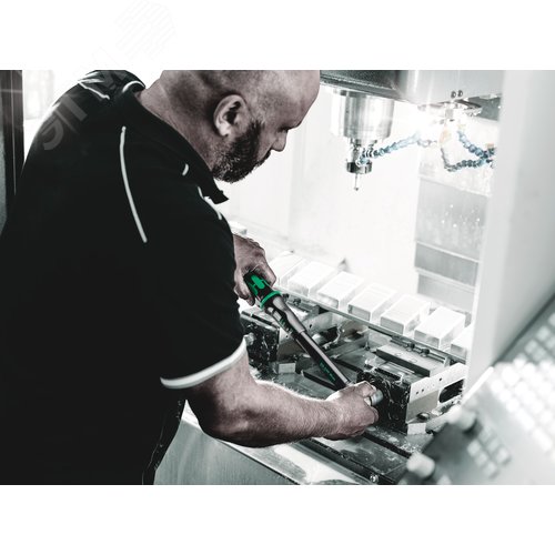 Ключ динамометрический с трещоткой с реверсом квадрат 1/2 DR 20-100 Нм погрешность ± 3% 405 мм. Click-Torque C 2 - фото 2